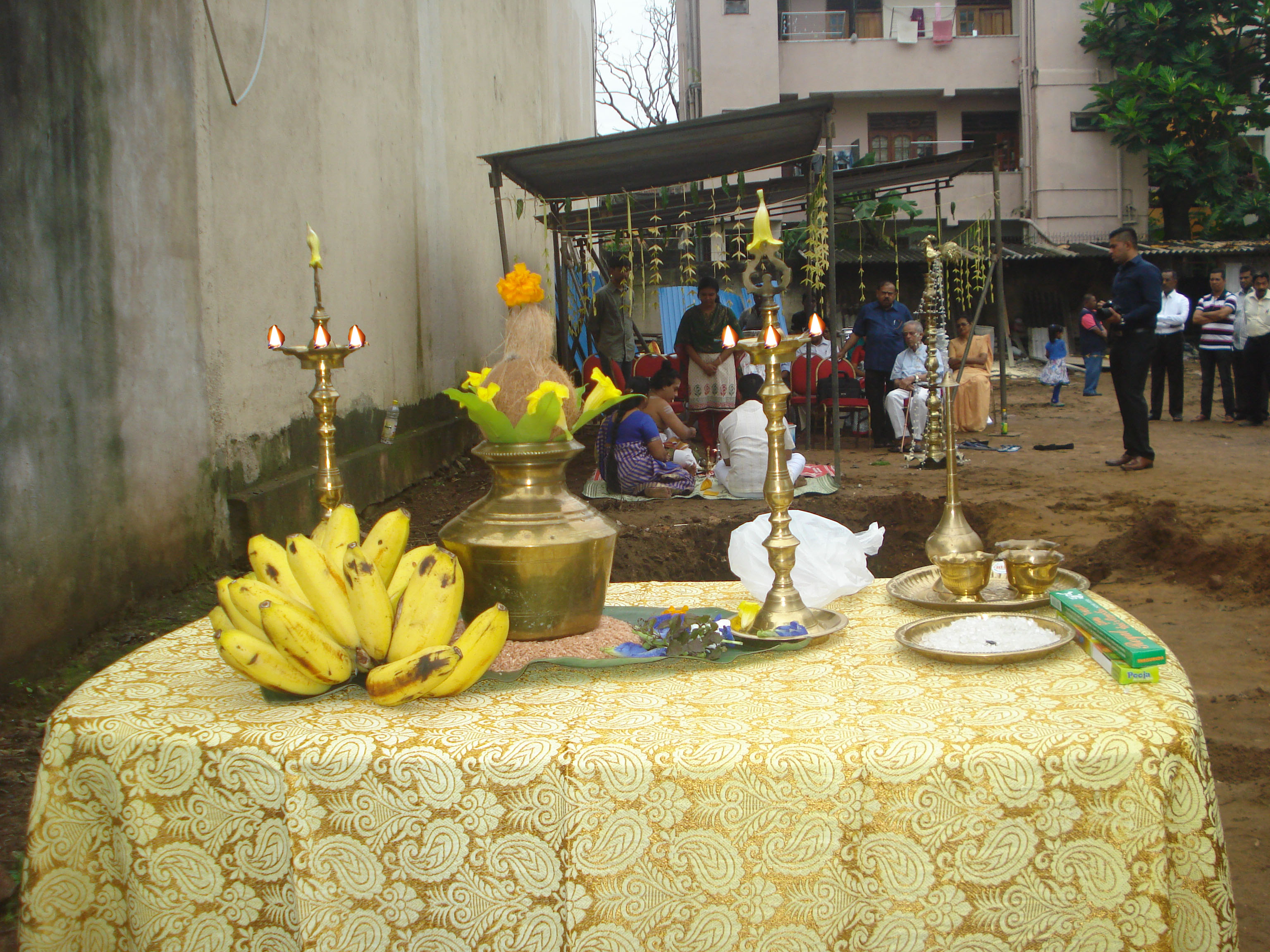 Laying Foundation Stone - Fussel's Lane